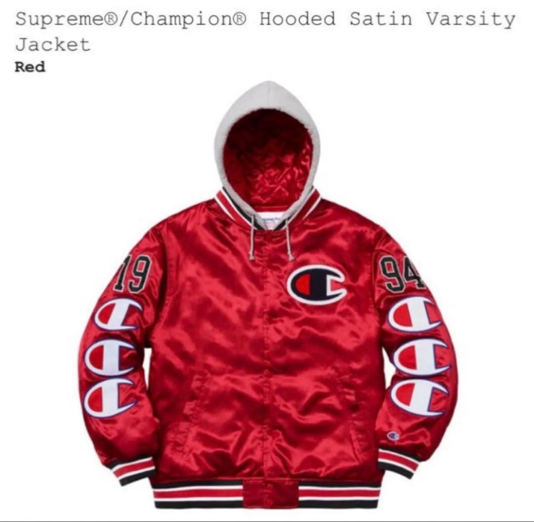 専用出品 激レア M Champion Satin Varsity Jacket