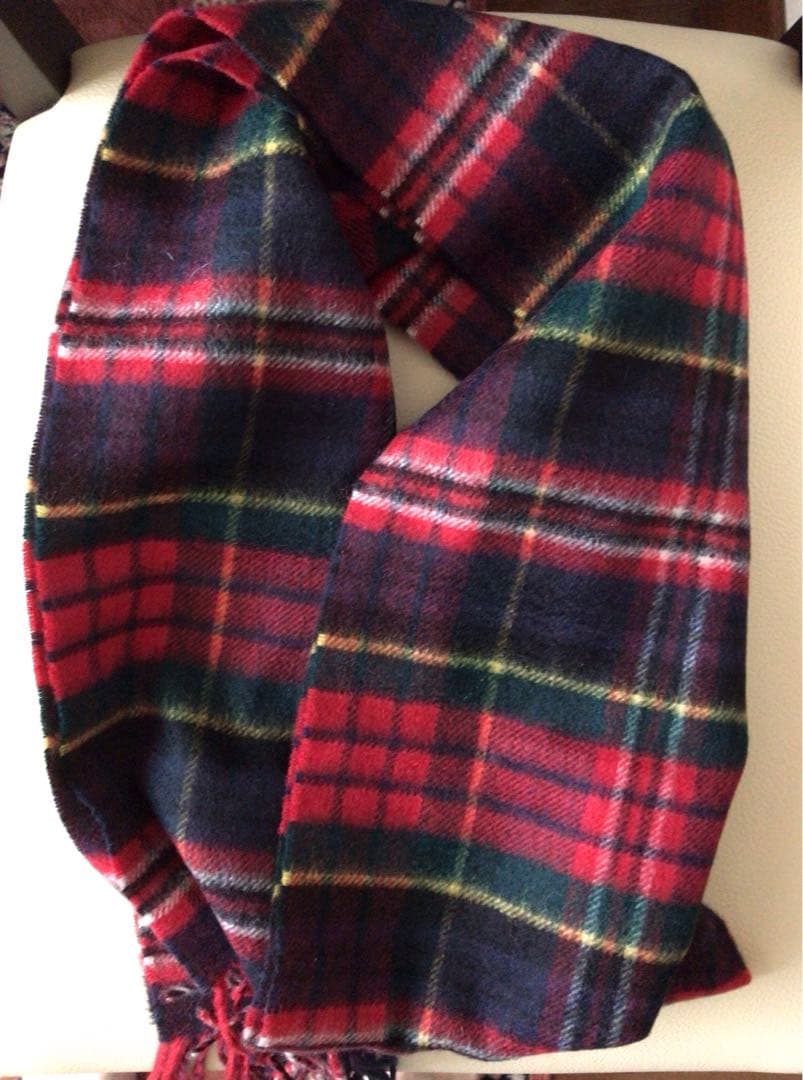 【試着のみ】ジョンストンズ　カシミヤ100%マフラー　マクファーソン