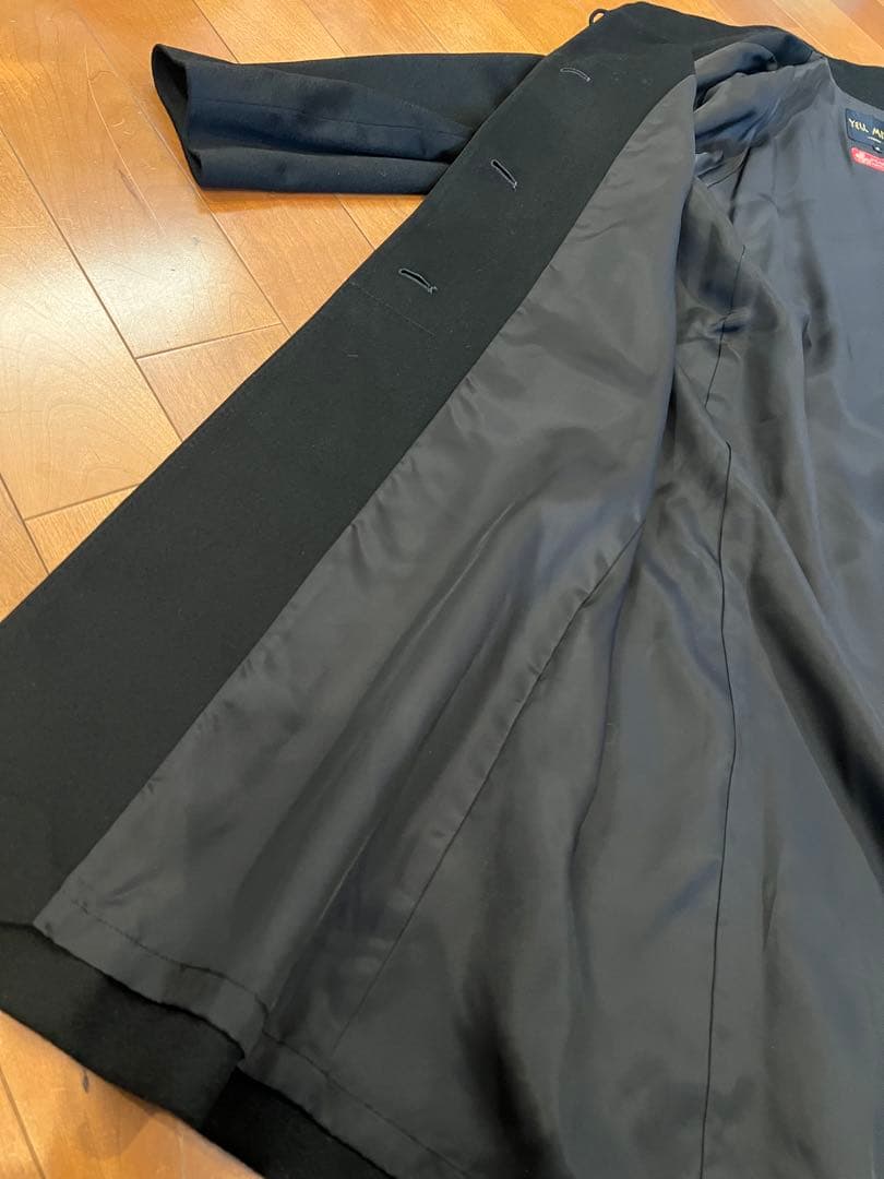 極美品YELL MIWA PIACENZA 極上カシミヤ100% ロングコート黒
