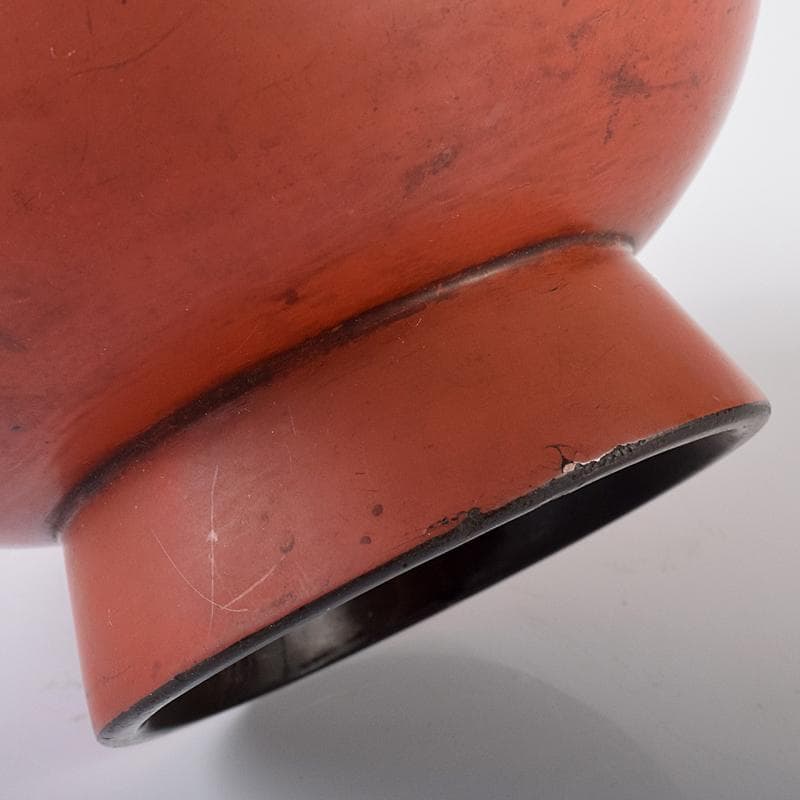 根来漆　金銀蒔絵　蟹文椀　時代箱付　M　R7922