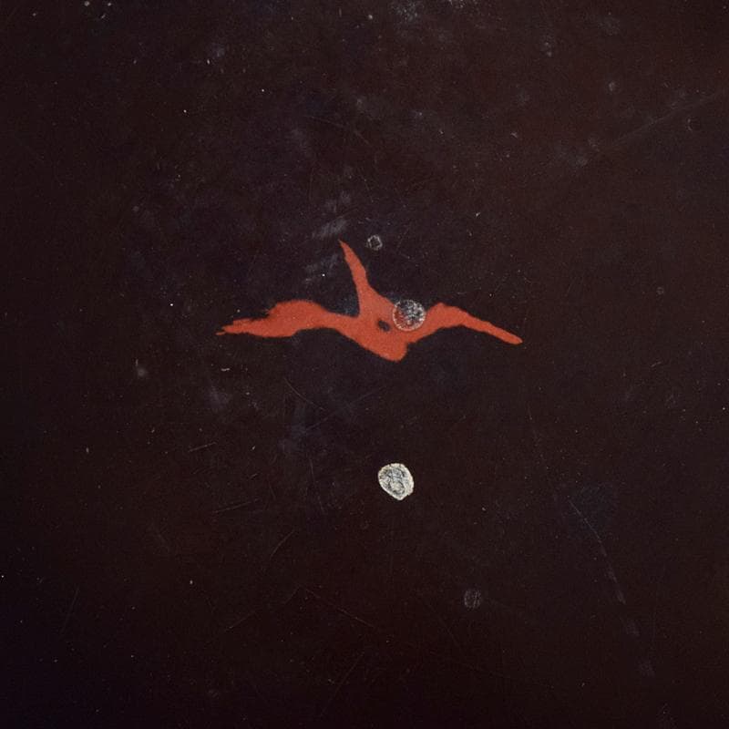 根来漆　金銀蒔絵　蟹文椀　時代箱付　M　R7922