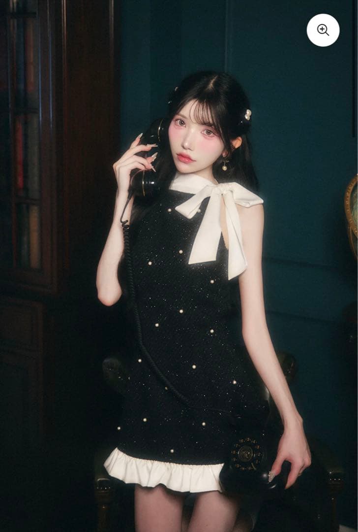 BELEAR MIMI タグ付き　ツイードパールミニワンピース