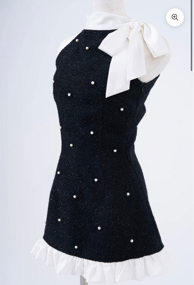 BELEAR MIMI タグ付き　ツイードパールミニワンピース