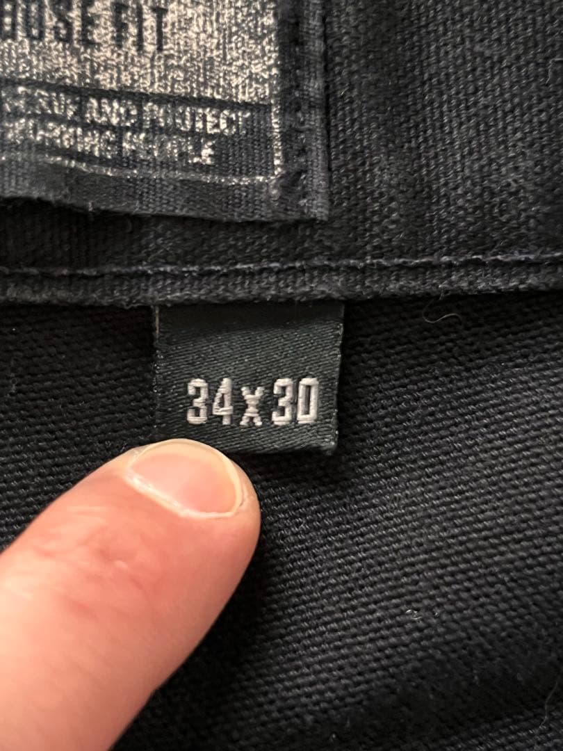 CARHARTT DOUBLE KNEE ブラック　カーハート　ダブルニー