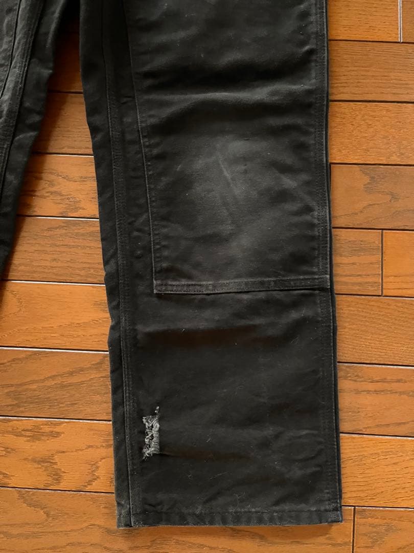 CARHARTT DOUBLE KNEE ブラック　カーハート　ダブルニー