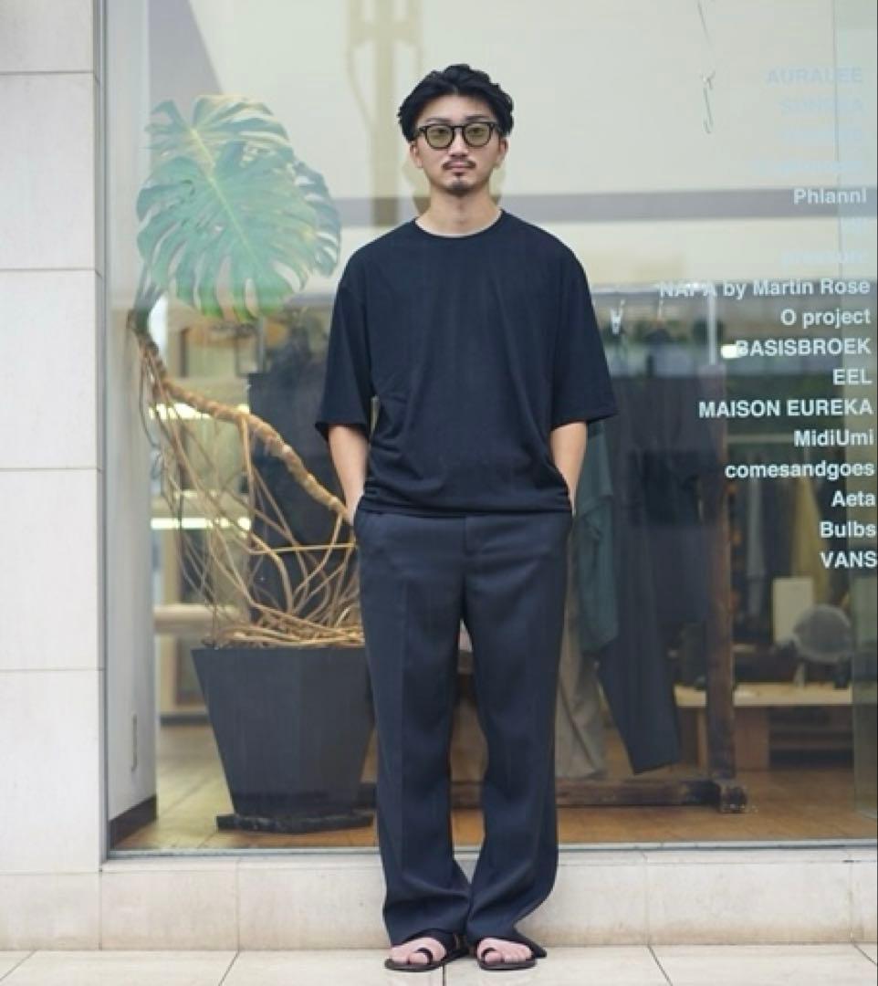 パンツ Auralee light wool max gabardine slacks