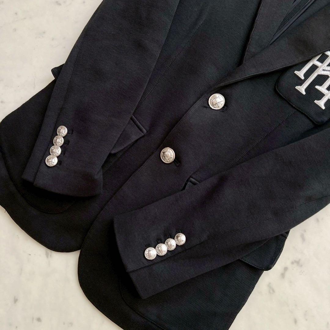 POLO RALPH LAUREN ニット エンブレム刺繍ブレザー シングル