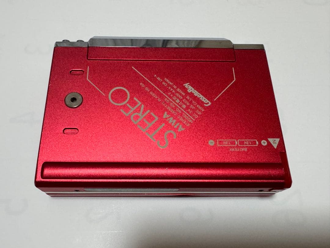 AIWA HS-G9 ステレオカセットプレーヤー レッド 赤 アイワ 美品
