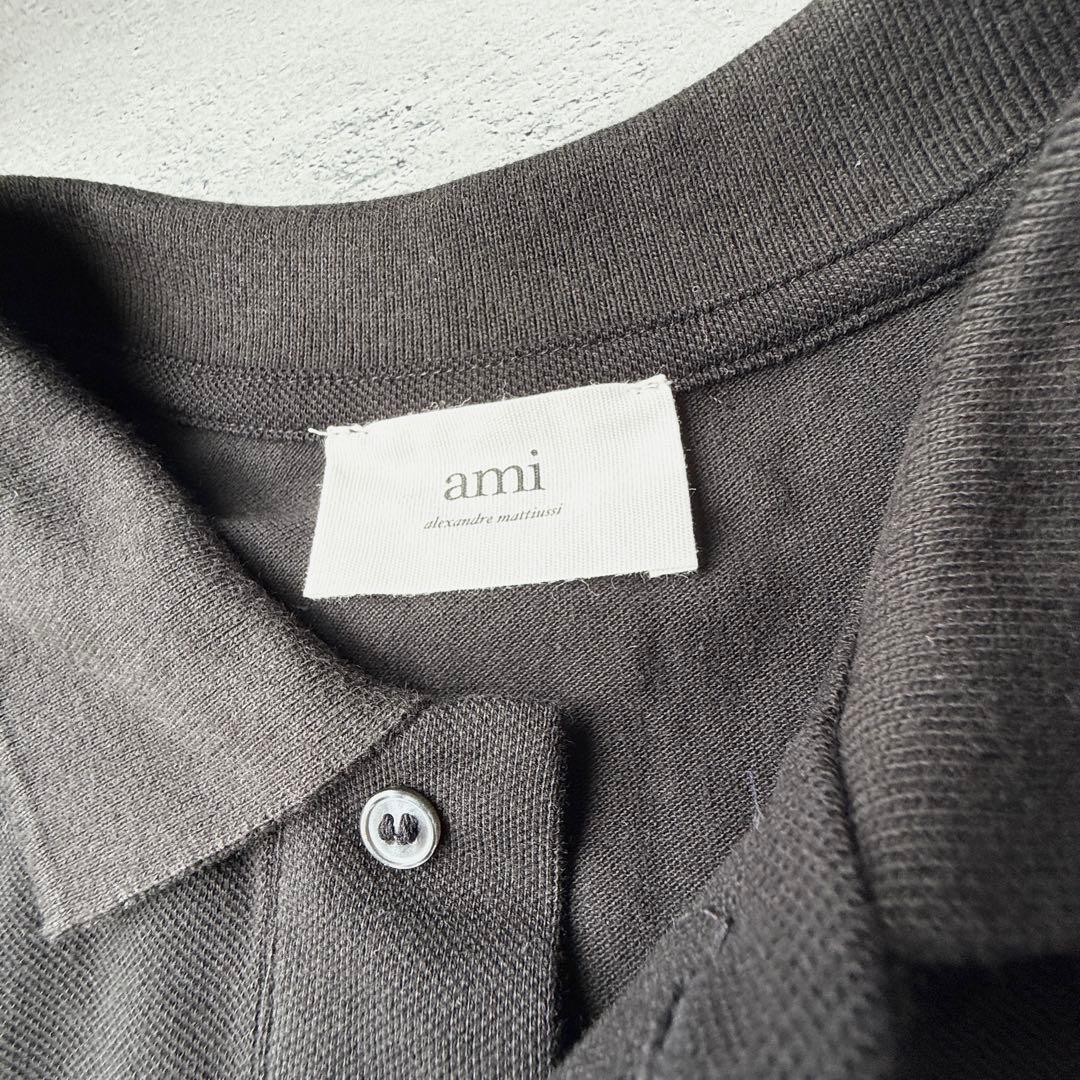 【新品未使用】Ami アミパリス ポロシャツ ブラック　Mサイズ