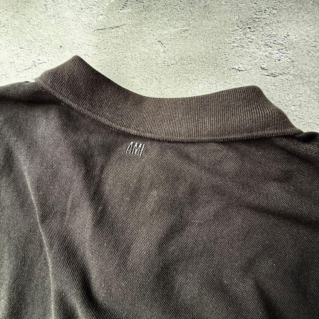 【新品未使用】Ami アミパリス ポロシャツ ブラック　Mサイズ