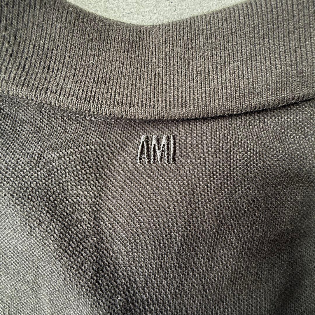 【新品未使用】Ami アミパリス ポロシャツ ブラック　Mサイズ