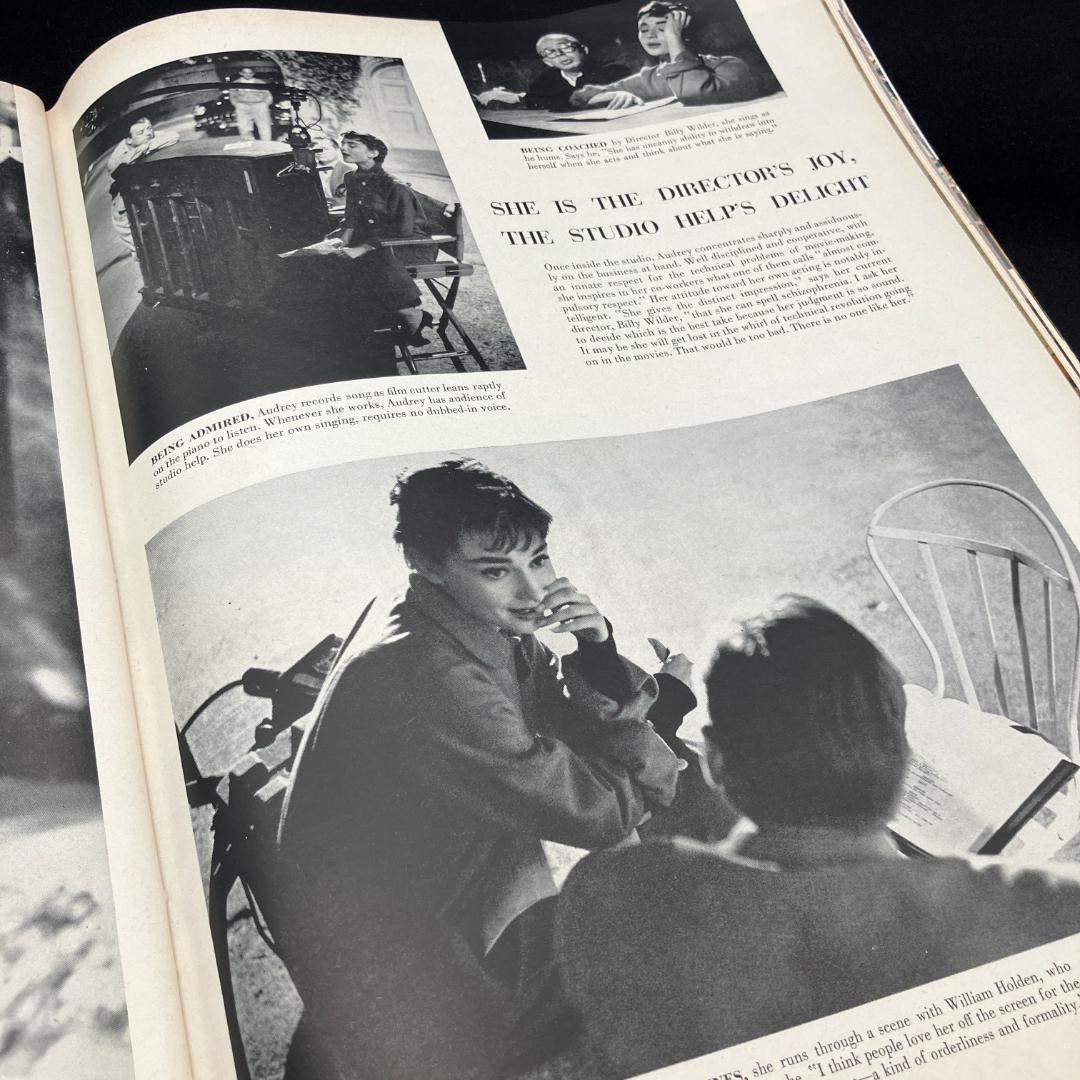 1950年代　当時物　オードリーヘップバーン 表紙　LIFE誌　ビンテージ雑誌