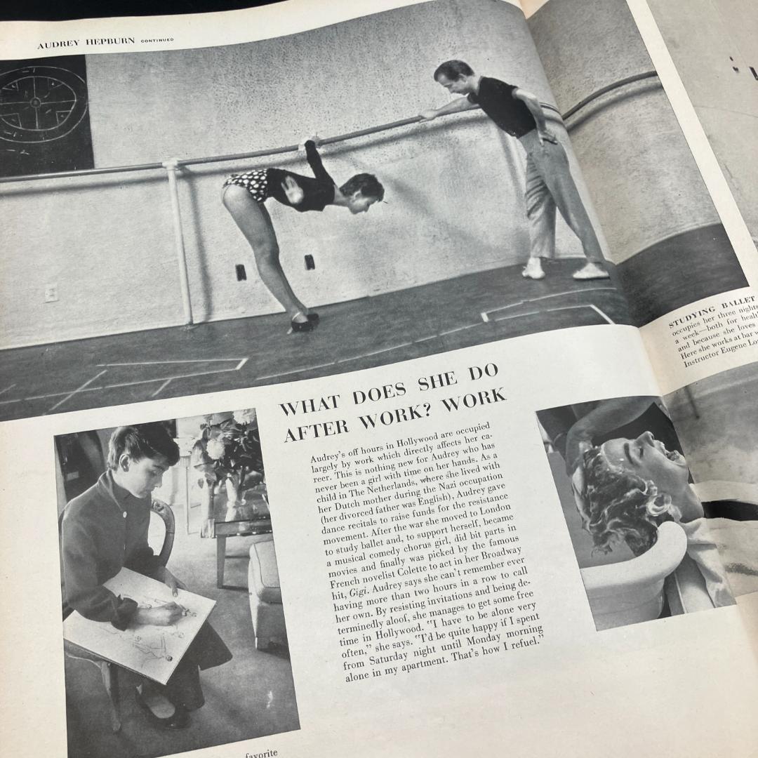 1950年代　当時物　オードリーヘップバーン 表紙　LIFE誌　ビンテージ雑誌