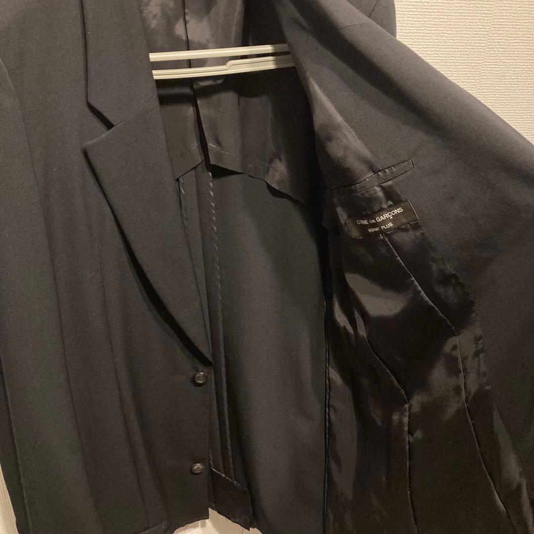 コムデギャルソンオムプリュス 19AW カットオフ ウールギャバジン ジャケット