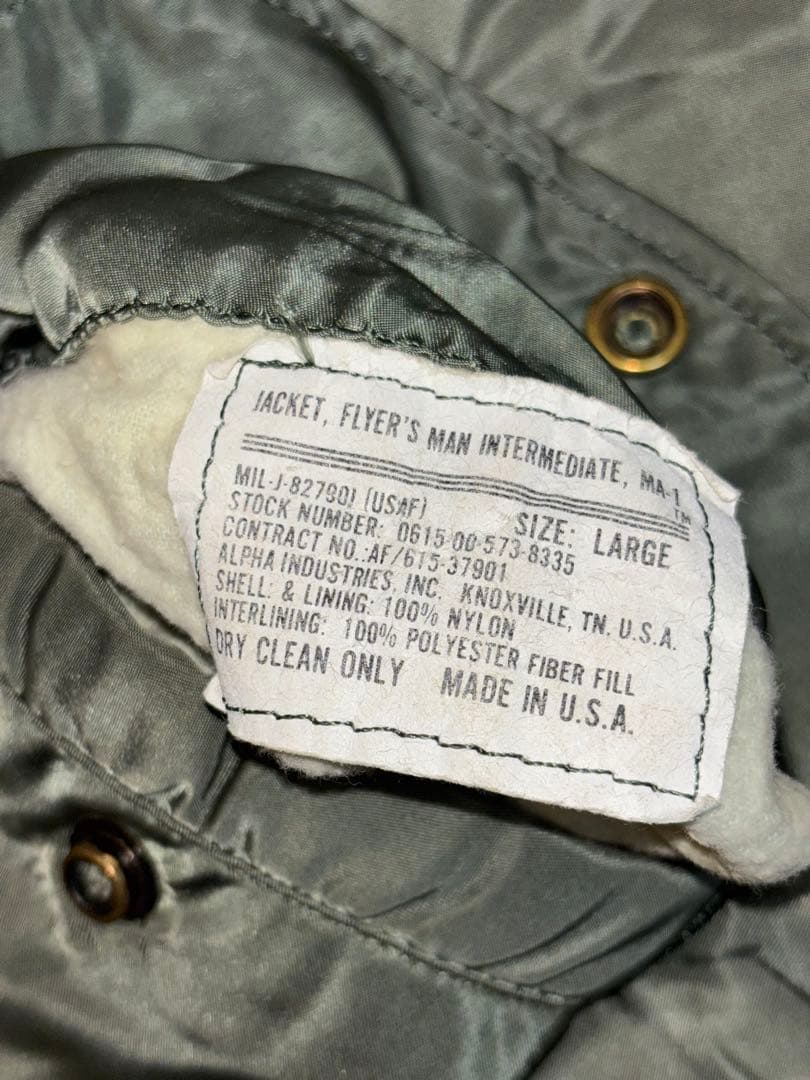 米国製 70s ヴィンテージ　MA-1 フライトジャケット