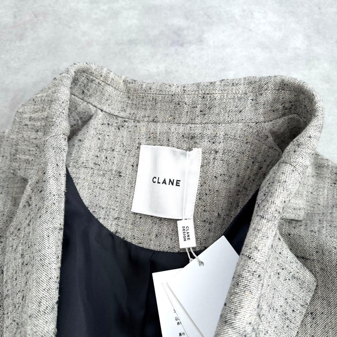 タグ付 3.9万 CLANE Zip Tailored Jacket Mix 1