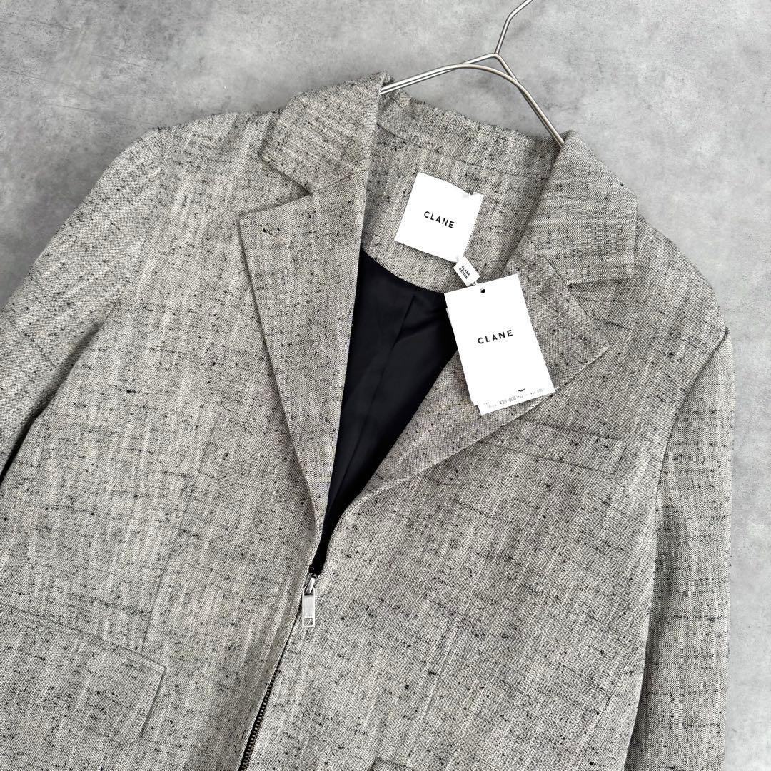 タグ付 3.9万 CLANE Zip Tailored Jacket Mix 1
