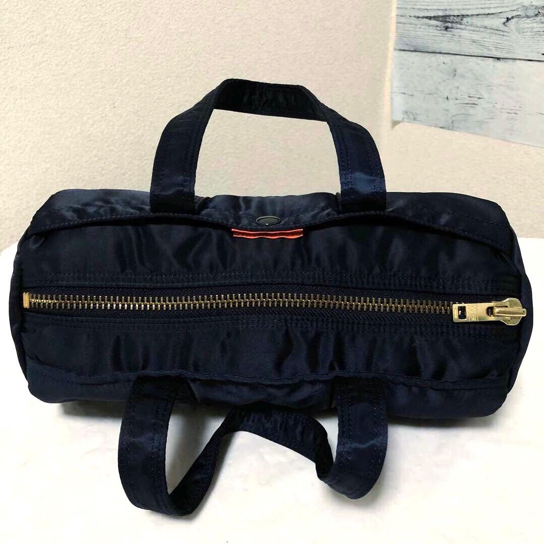 未使用級✨希少 ポーター タンカー ミニダッフルS アイアンブルー 金ファスナー