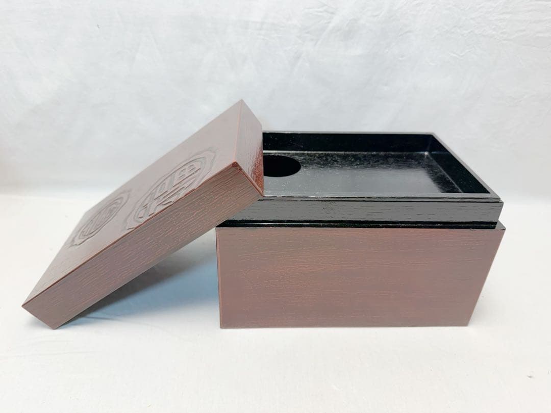 未使用 茶道具 福 寿 溜塗 利休茶箱 茶器入れ 茶具