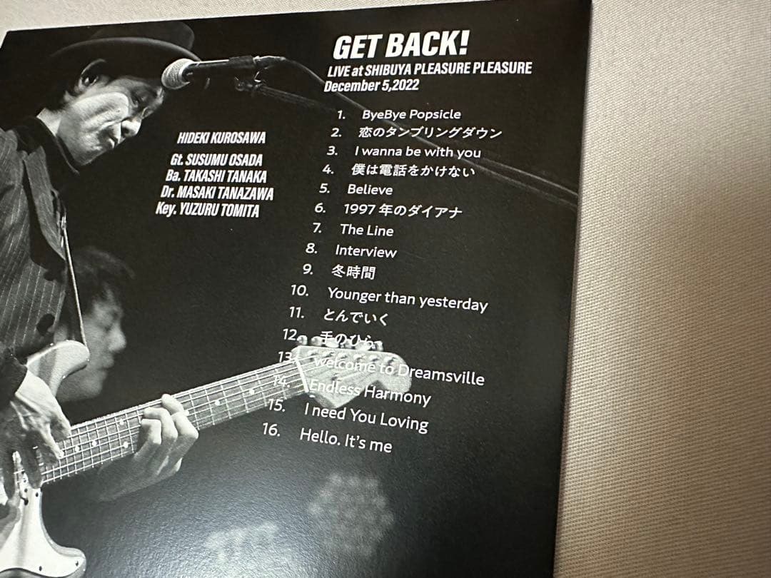 黒沢秀樹 クラウドファンディング 99枚限定生産 LIVE CD L⇔R