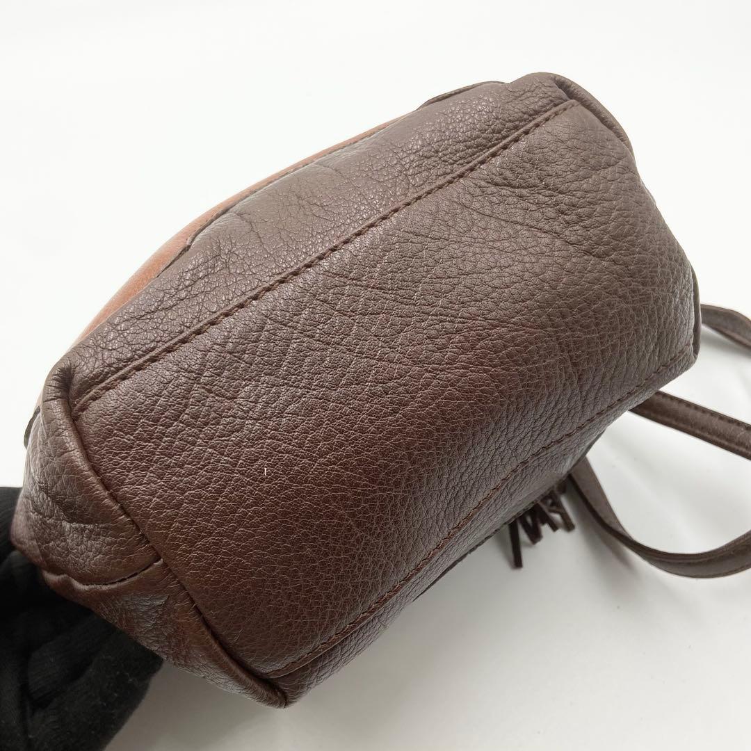 新品未使用　IBIZA イビサ　ゾウ　ショルダーバッグ　バッファローレザー　茶