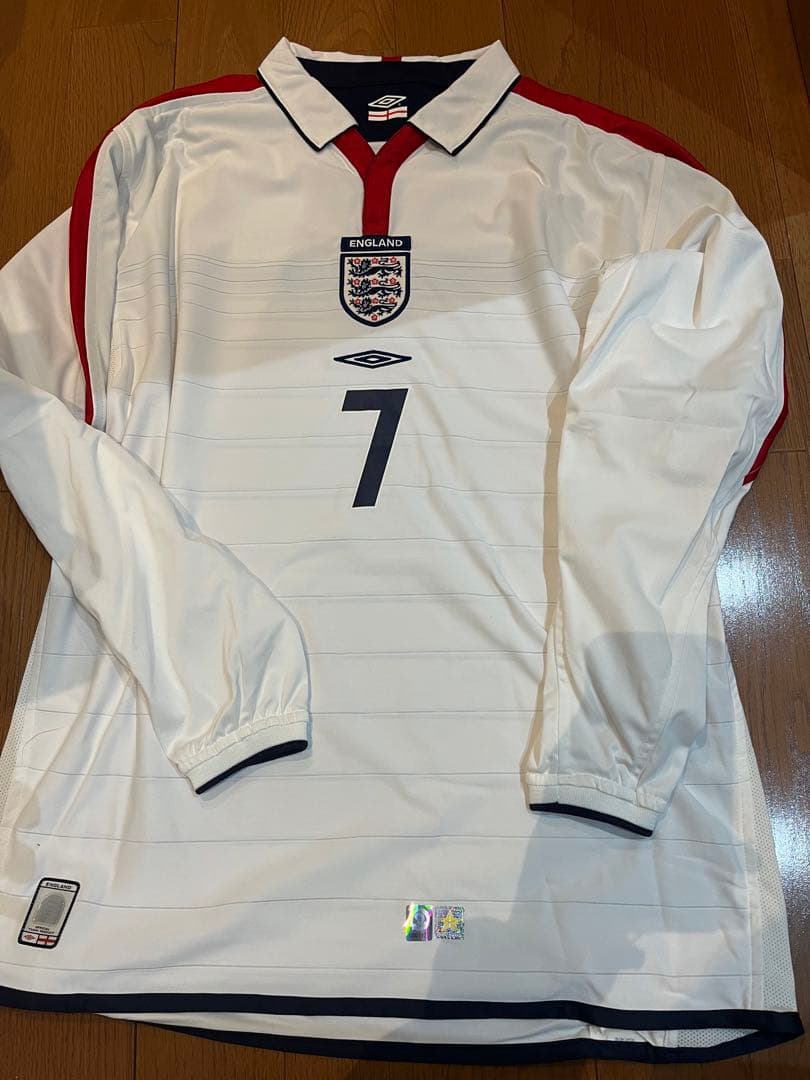 ベッカム　サイン　ユニフォーム　イングランド代表