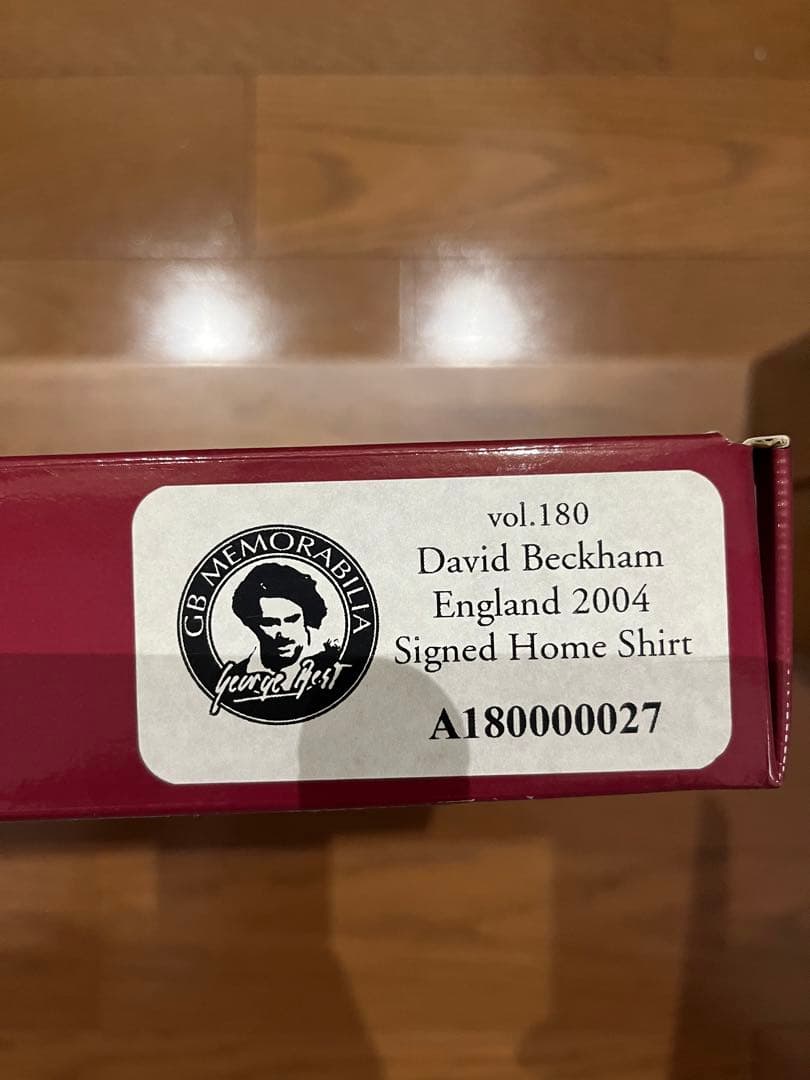 ベッカム　サイン　ユニフォーム　イングランド代表