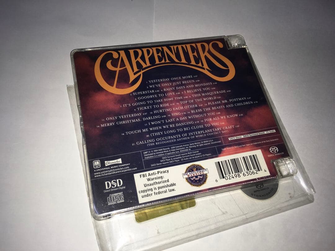 洋楽 Carpenters singls 1969-1981 SACD&CD