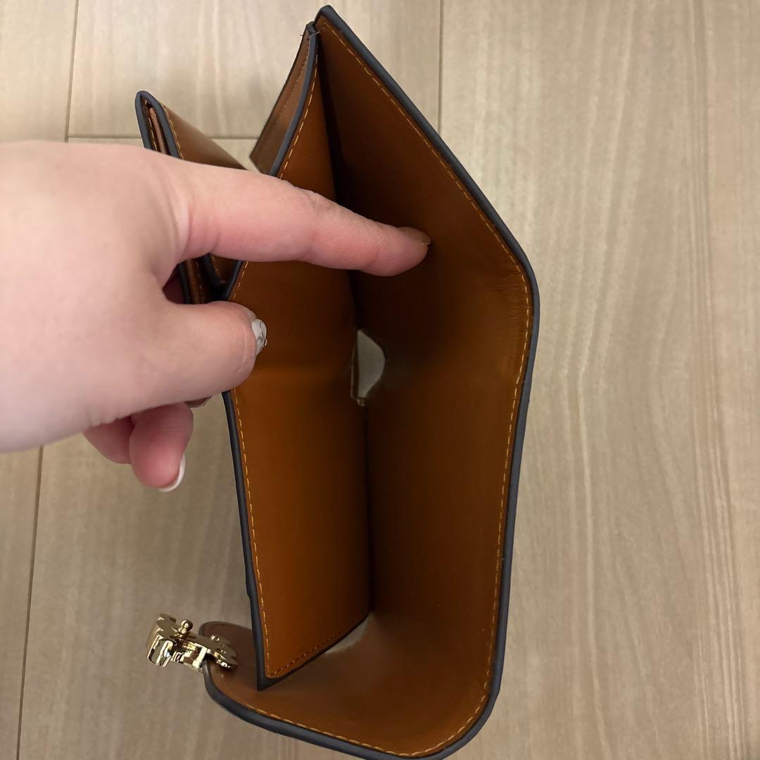 CELINE 三つ折り財布 ブラック/ブラウン