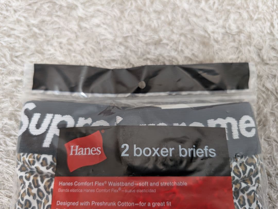 【2枚】Supreme Hanes Boxer Leopard ボクサーパンツ