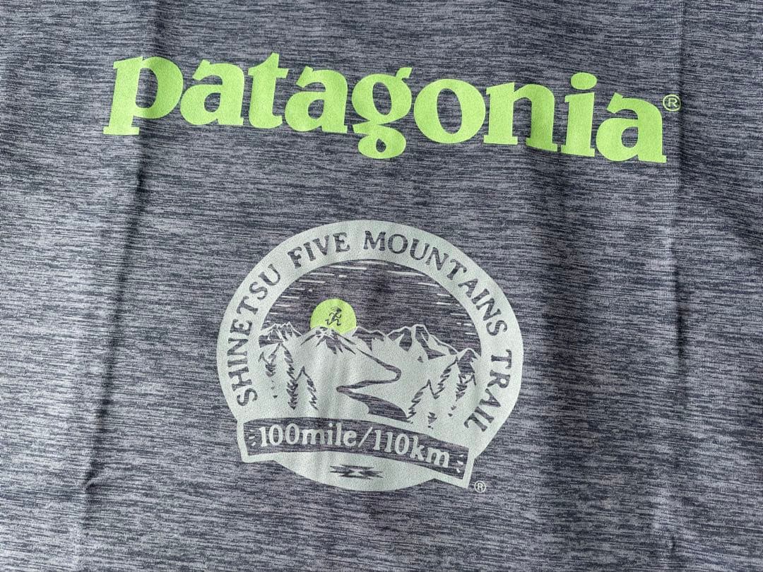 【非売品】信越五岳2025 patagonia Tシャツ(ブルーグレー)
