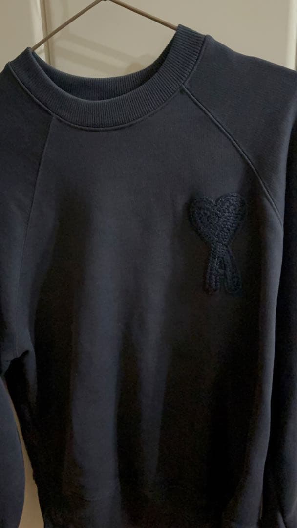 ami ネイビー トレーナー Sサイズ　ユニセックスサイズ