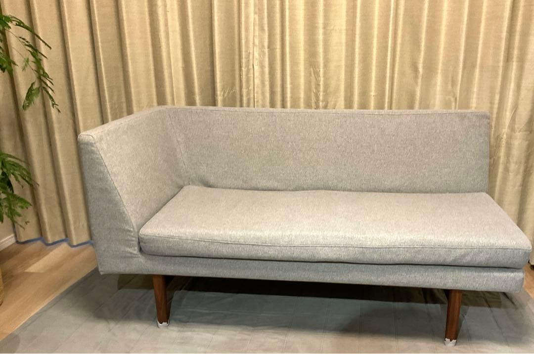 【送料込】unico NORDソファダイニングテーブル　北欧 ②ベンチアーム