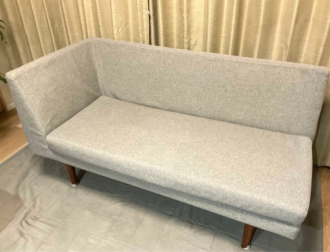 【送料込】unico NORDソファダイニングテーブル　北欧 ②ベンチアーム