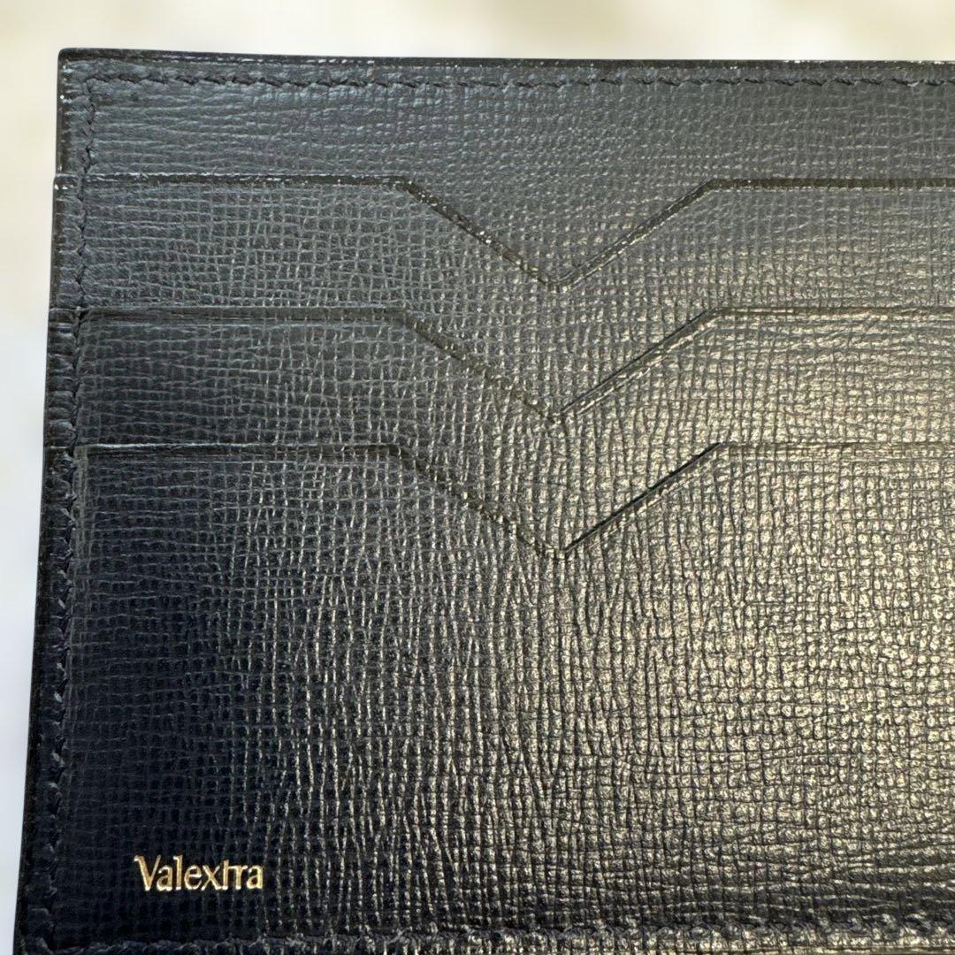 Valestra ヴァレクストラネイビーレザー マネークリップ