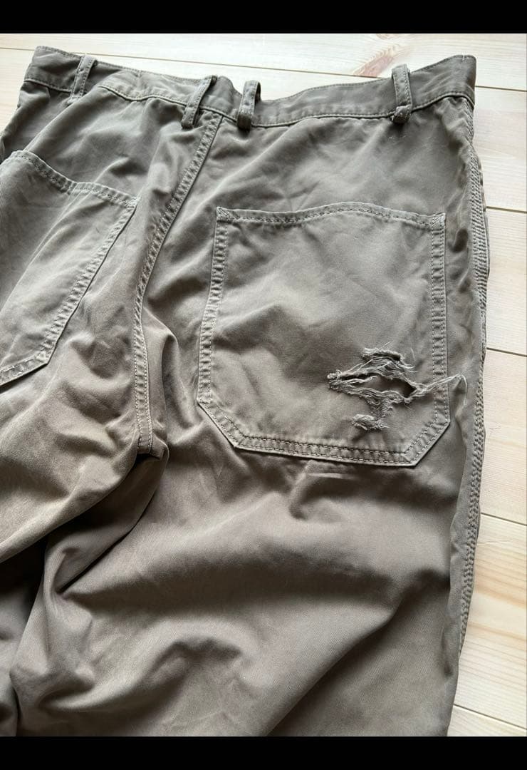 メ*ル様 js. ミリタリー　ビンテージ加工　ミリタリーパンツ　カーキ