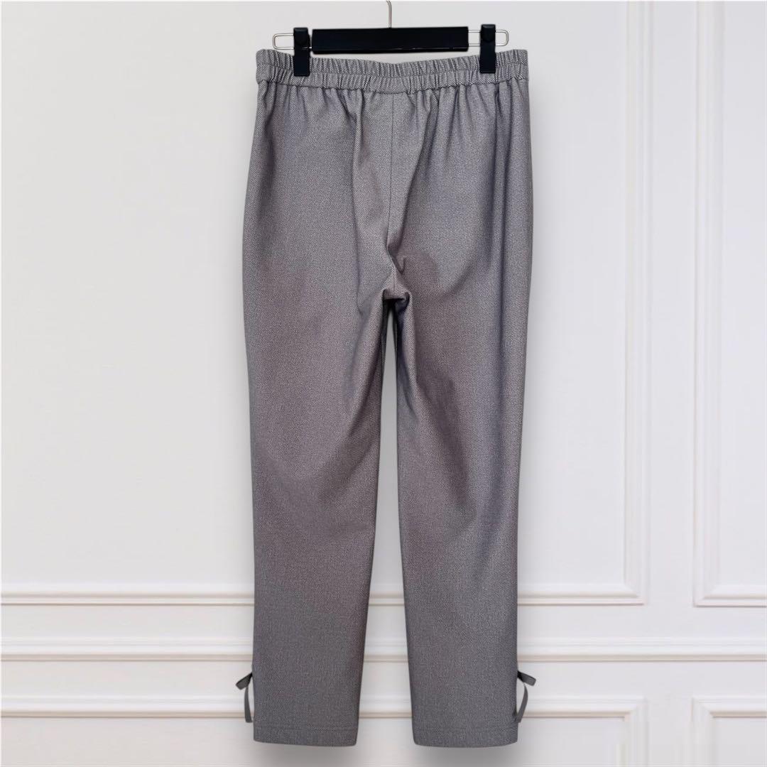 M'S GRACY 【新品】リボン付♡ あったか*裏起毛パンツ グレー 38