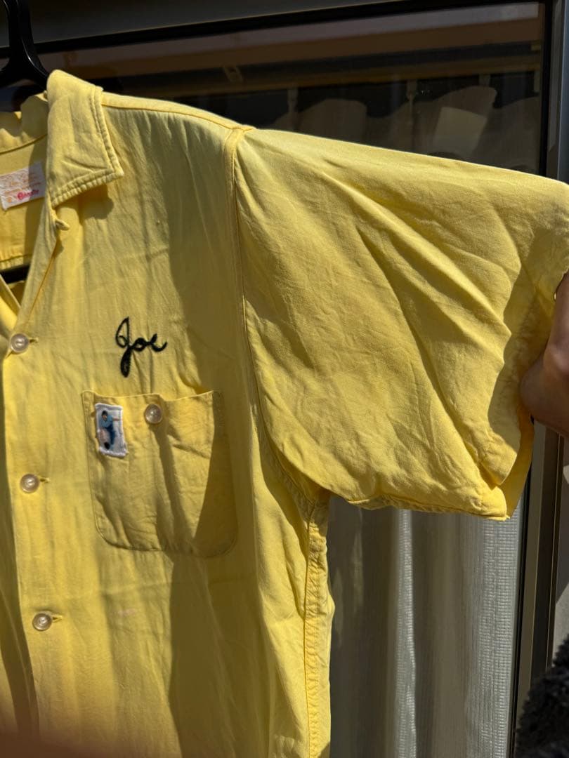 よ 70's レーヨン ボーリングシャツ