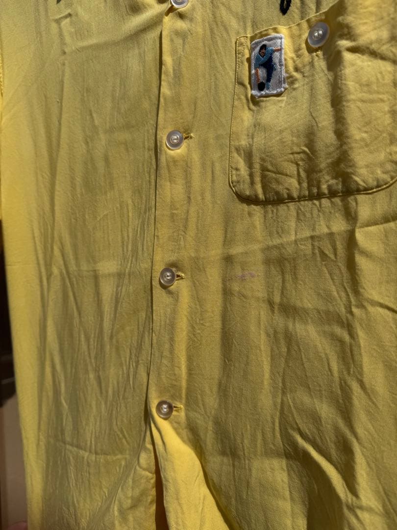 よ 70's レーヨン ボーリングシャツ