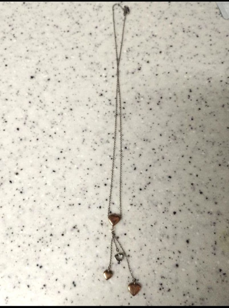 ティファニー マルチハート ドロップ ネックレスK18