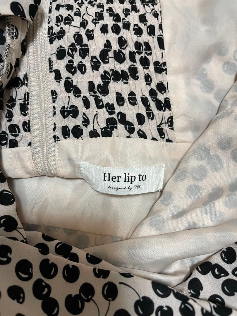 Her lip to チェリー ワンピース