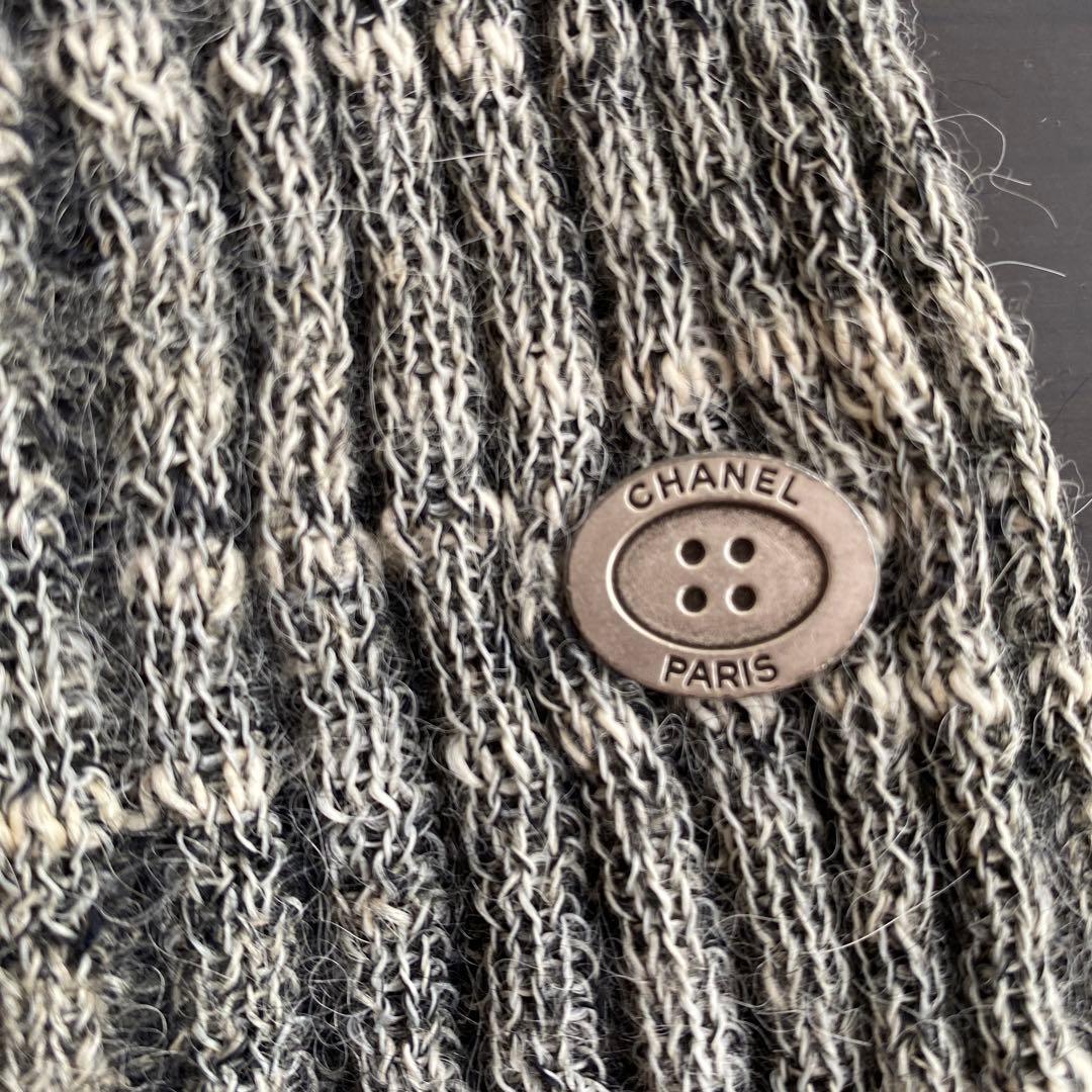 シャネル　ニット　グローブ、指無しタイプ