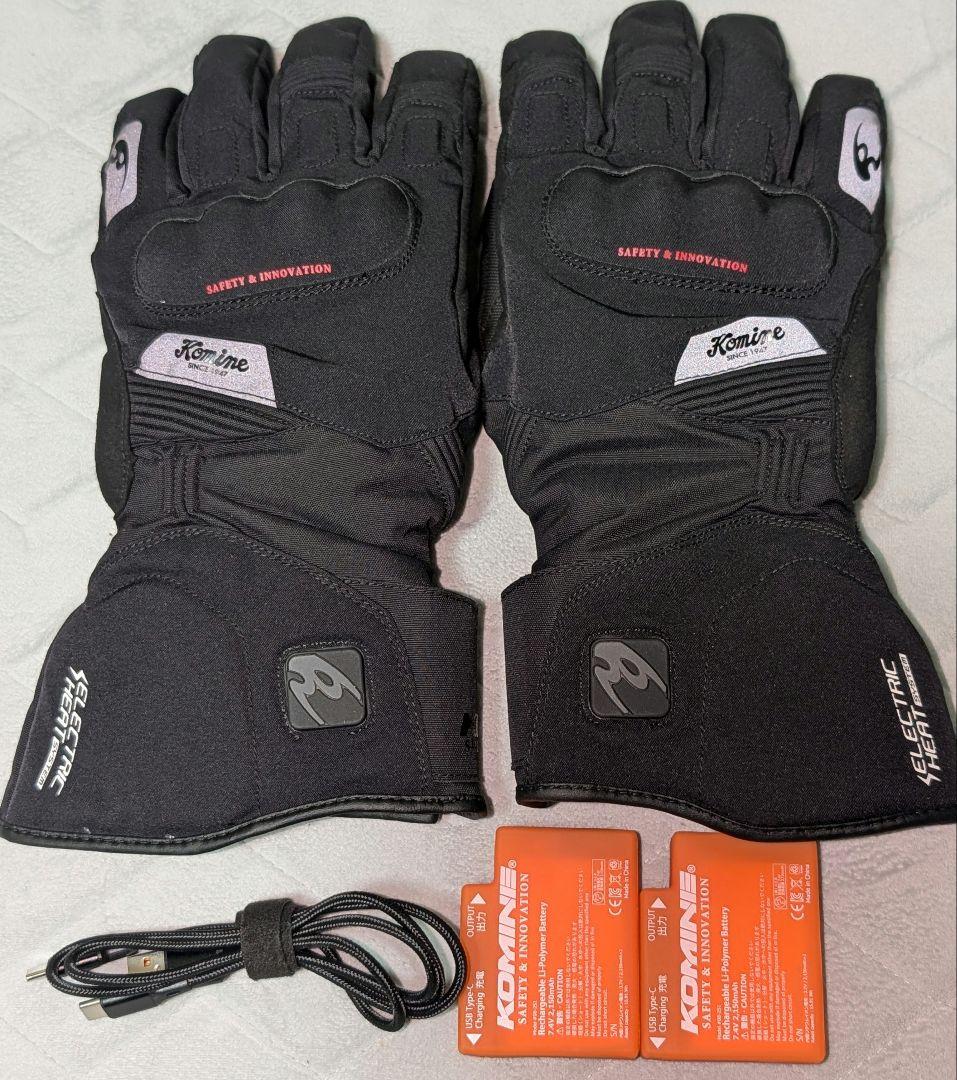 25〜26年✨コミネEK-219 ✨プロテクトヒートグローブセット✨XL