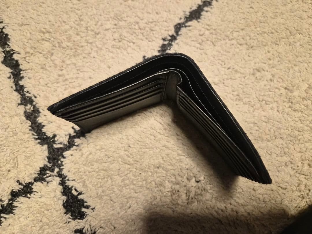 Dior ブラック オブリーク　二つ折り財布