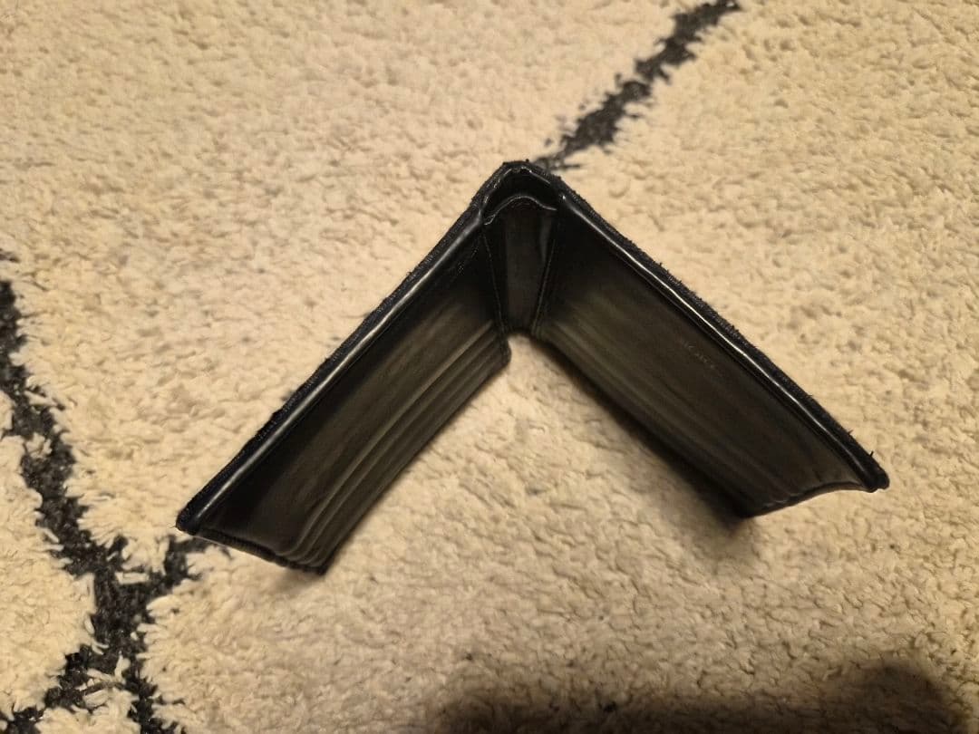 Dior ブラック オブリーク　二つ折り財布