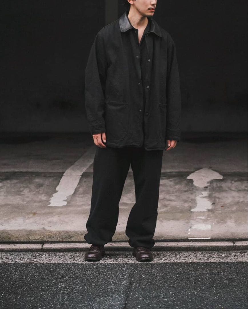 【サイズ1】comoli コモリ 25AW デニムレザー ワークジャケット