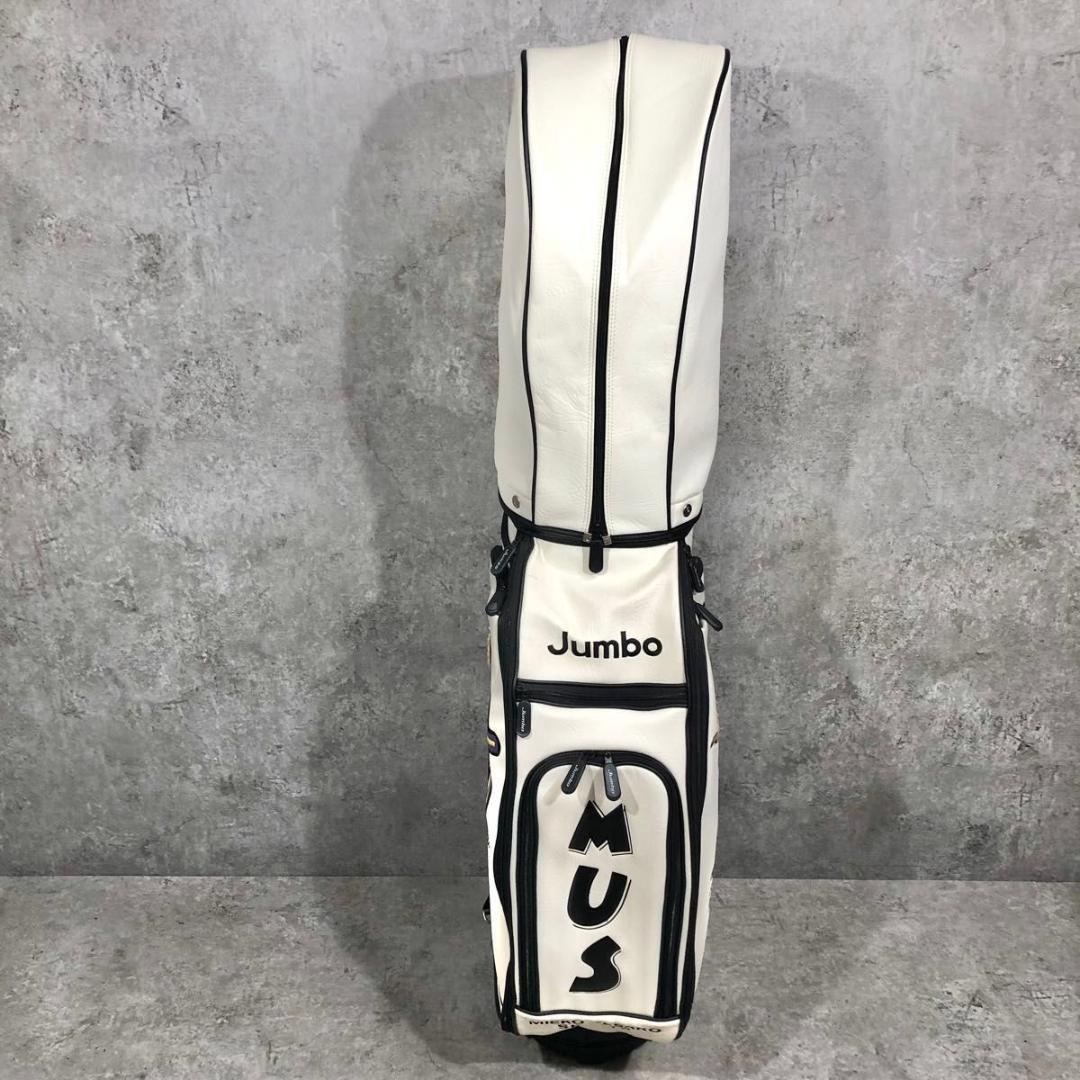 限定 レア 美品 ジャンボ尾崎 112勝 記念モデル キャディバッグ ホワイト