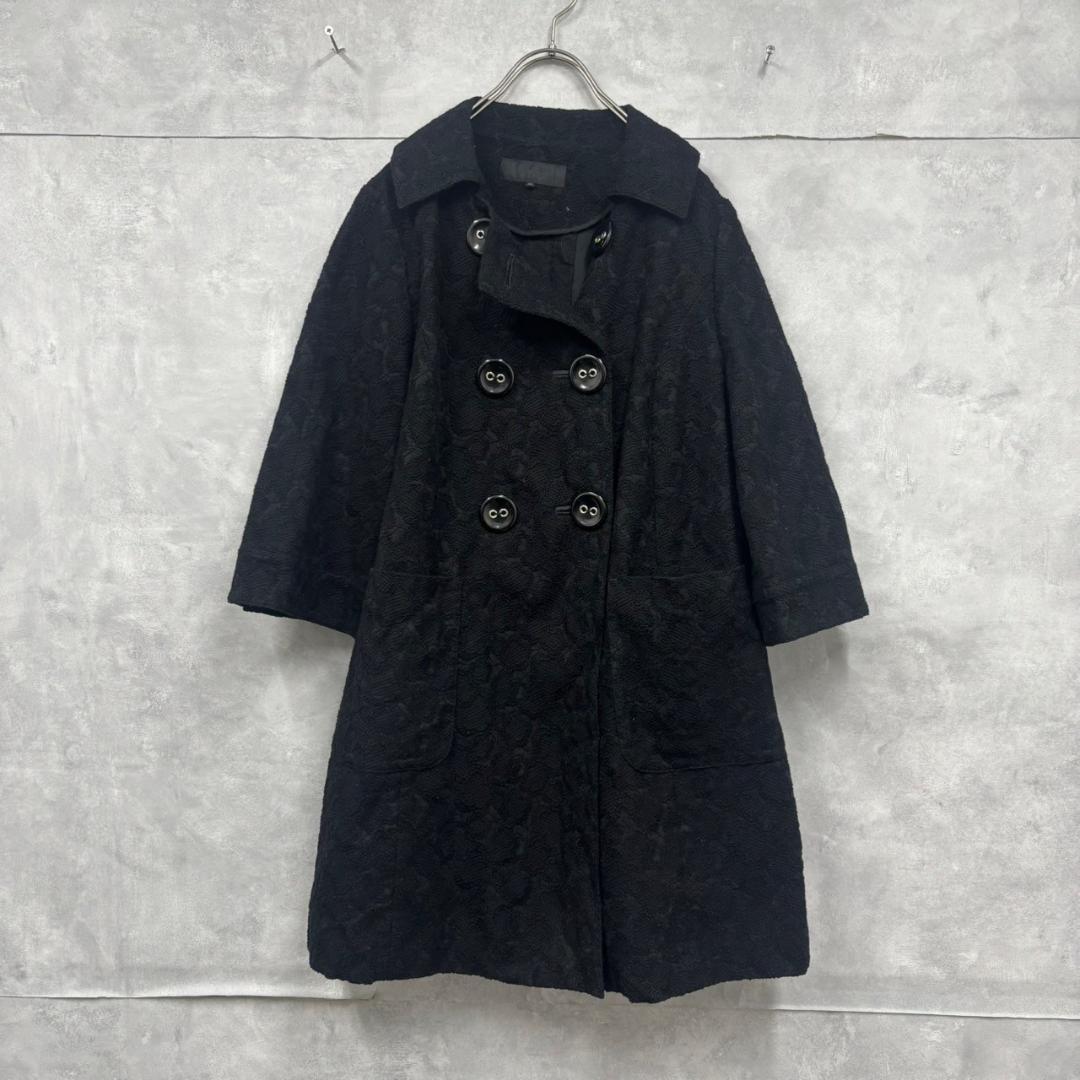 サイズ46 大きいサイズ TO BE CHIC ゴブラン コート N2448