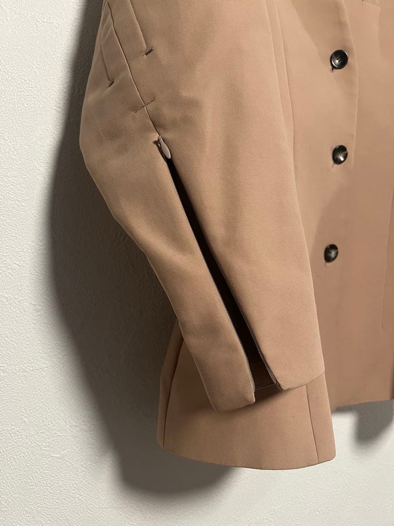 yohei ohnoベージュ ノーカラージャケット