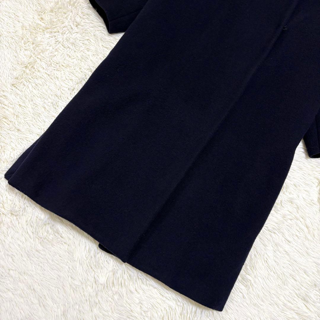 Deuxieme Classe ビーバーコート　ネイビー　ロング　ウール